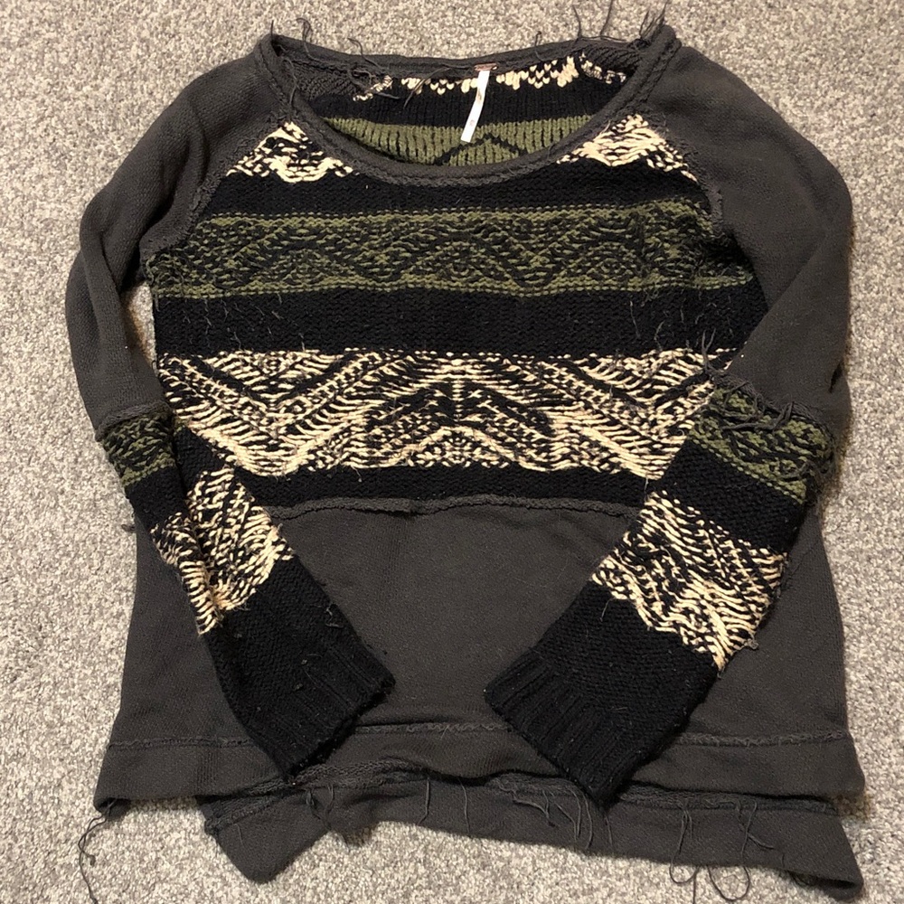 Free People knit sweatshirt xs